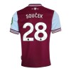 Maillot de Supporter West Ham United Soucek 28 Domicile 2024-25 Pour Homme